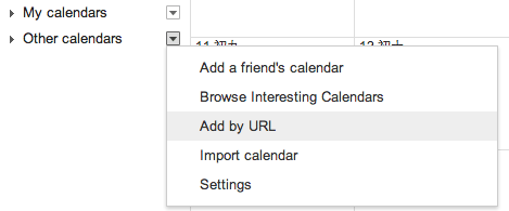 Add Calendar