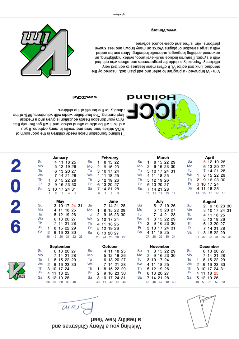 printable vim desctop calendar 2026